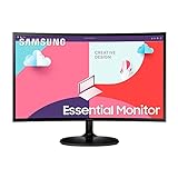 Samsung S36C Essential Monitor S27C364EAU, Curved, 27 Zoll, VA-Panel, Full HD-Auflösung, Eco Saving Plus, AMD FreeSync, 4 ms Reaktionszeit, Bildwiederholrate 75 Hz