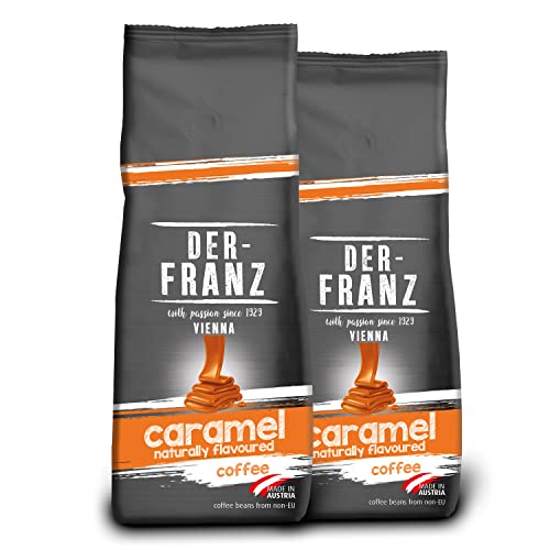 DER-FRANZ Kaffee, mit natürlichem Karamell aromatisiert, gemahlen, 500 g (2er-Pack)