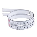 Holibanna 1 Satz Selbstklebendes Lineal Linealkleber Klebebandmaß Stahl -selbstklebstoffmaßnahme Lineal Aufkleber Zollstock Selbstklebendes Maßband Groß Colorful 2 Stück