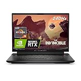 Alienware m16 Gaming Laptop - 16 Inch QHD 240 Hz, AMD Ryzen 9 7845HX, 16 GB RAM, 1 TB SSD, NVIDIA GeForce RTX 4070, AlienFX RGB Keyboard - German, Windows 11 Home, Dark Metallic Moon