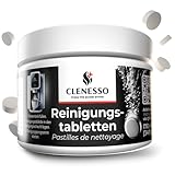 CLENESSO Reinigungstabletten Kaffeevollautomaten (170 Stück) – Kaffeevollautomat Reinigungstabletten kompatibel mit Siemens EQ Series, Jura, Krups, Sage, Melitta, Nivona, Phillips, WMF uvm.