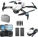OBEST Mini Drohne mit 4K Kamera, Mini Drohne für Kinder,Bürstenlose Motordrohne mit Lichtern, Optische Strömungspositionierung, Intelligente Hindernisvermeidung, Drahtlose FPV-Übertragung, 2 Akkus