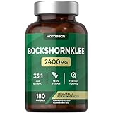 Bockshornklee Kapseln 2400mg | 180 vegane Kapseln | Hochwirksame Saponine | Fenugreek Extrakt | Horbaach