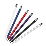 SHINEOFI 6 Stück Stylus Stifte im Bleistift Design Kapazitive Touchscreen Stifte für Tablet und Smartphone Präzise Touchfunktion für Schreiben Zeichnen und Navigation Vielseitig Einsetzbar