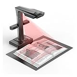 Intelligenter Dokumentenscanner, Buchdokumentenscanner Tragbare 24-Megapixel-Kamera im A3-Format mit intelligenter OCR-LED-Tischschreibtischlampe for das Familien-Heimbüro