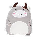 Gatuida Kawaii Kuscheltier Kissen Niedlicher Plüsch Kuh Pillow Weiches und Bequemes Tierkissen für Dekoration im Wohnzimmer oder Schlafzimmer als für Freunde