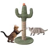Katzenbaum - Katzenkratzbaum | Sisal-Kratzbaum | Interaktives Spielzeug mit Plüschbällen für Kätzchenübung und Spaß, Stabiles -Design, Perfekt für Indoor-Katzen
