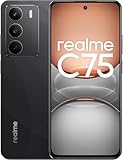 realme C75 Smartphone 8 + 128 GB, Staub- und Wasserbeständigkeit IP69, ArmorShell-Glas, Akku 6000 mAh, Kamera mit AI von 50 MP, 6,72 Zoll Display mit 90 Hz, Schwarz (kein Adapter)