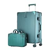 VALCLA Reisekoffer Gepäck-Set, Koffer, Trolley, Passwort-Box, großes Fassungsvermögen, tragbarer Koffer for Geschäftsreisen Weichschalenkoffer (Color : Medium, Size : 28in)