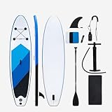 Sup Board, Stand Up Paddling Board, Paddle Board, Aufblasbares Paddleboard Surfboard Wassersport, Pumpe, Rucksack, Paddel, Leash, 320 x78x15CM