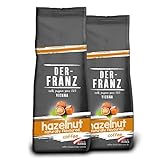 DER-FRANZ Kaffee, aromatisiert mit Haselnuss, gemahlen, 2 x 500 g