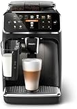 Philips Series 5400 Kaffeevollautomat – LatteGo Milchsystem, 12 Kaffeespezialitäten, Intuitives Display, 4 Benutzerprofile, Schwarz (EP5441/50)