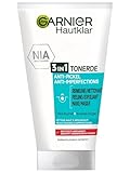 Garnier Hautklar 3 in 1 Gesichtsreinigung für unreine Haut, Reinigung, Peeling und Maske, Mit Salizylsäure und Tonerde, 1 x 150 ml