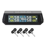Reifendruckkontrollsystem LCD Display Sensor Auto Wasserdicht Außen/Intern L2Q5 Alarm TPMS