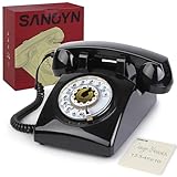 Sangyn Retro Telefon mit Schnur tischtelefon Das Alte Modell Der 63er Jahre Altmodisches Festnetz Diese Klingel