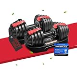 SPORTSCHMIEDE Verstellbare Hanteln Kurzhanteln 2er set Gewichte Hantelset für Frauen und Männer - Heimtraining - Gym für zu Hause - Krafttraining - Adjustable dumbbell set