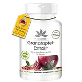 Granatapfel-Extrakt 500mg - 90 Kapseln - hochdosiert - mit 40% Ellagsäuren - vegan | HERBADIREKT by Warnke Vitalstoffe - Deutsche Apothekenqualität