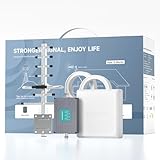 ANNTLENT LTE Verstärker 3G 4G Mobilfunk Signalverstärker Unterstützt E-Plus, O2, T-Mobile, Vodafone – Band 8/3/1 (900–1800–2100 MHz) LTE Repeater Abdeckung bis zu 450㎡ für Home Office