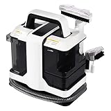 Tragbarer Waschsauger Teppichreiniger, 450W Kompakter Nassauger Polsterreiniger Gerät mit starker Saugkraft Wassertankk für Teppiche, Sofas, Vorleger, Treppen & Autos