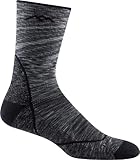 Darn Tough Light Hiker (#1972) Merino Wool Micro Crew Leichte Herren Gepolsterte Wandersocken, Space-Grau, 11
