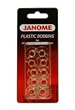 Janome 10 Kunststoff-Spulen (Teilenummer 200122717)