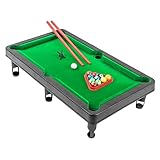 VOSAREA 1Satz Kleiner Billardtisch Für Mini Billardspielzeug Für Drinnen Tragbares Billardspiel Für Langlebig Fördert