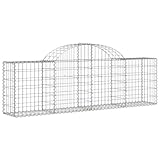 Gabionen mit Hochbogen 25 STK. 200x30x60/80 cm - Verzinktes Eisen für Gartenpflege, Langlebig & Wetterfest - Ideale Lösung für Gartengestaltung