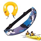Schwimmgürtel | Rettungsweste Gürtel - Lebensrettungshilfe Mit Signalpfeife Verstellbar Kompakt Reflektierend Unisex Für Wassersport Angeln Kajak Paddelboarding