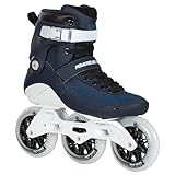 Powerslide Inline Skate Swell Navy 110 Triskate in blau/Navy - Inlineskate mit 3 Rollen in Gr. 38-47 für Damen und Herren - Inliner für Fitness und Marathon - Gr.42