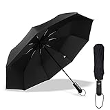 Gifmore Regenschirm Sturmfest, Automatischer Öffnen & Schließen Taschenschirm, Kompakter Faltbarer Umbrella, 210T Teflon-Beschichtung 105 cm Spannweite, Reise Regenschirm für Damen und Herren