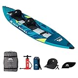 Aqua Marina , 2er Kajak aufblasbar im Set Steam-412 2022 13‘6“ 2 Personen Paddelboot Kanu mit Trockentasche 412 x 90 cm