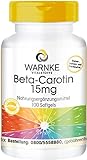 Beta Carotin 15mg - 100 Softgels für 100 Tage, Carotinoid, Provitamin A | Warnke Vitalstoffe