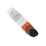 Clowex Makramee-Schnur aus Baumwolle, 7 Farben, 3 mm x 218 m, buntes Makramee-Garn, Regenbogen-Bastelschnur, mehrfarbiges Makramee-Seil zum Häkeln und Stricken