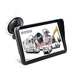 großes 9 Zoll Navigationsgerät DRIVE-9BT für PKW LKW Wohnmobil Bus EU-Karten Radarwarner, Bluetooth, lebenslange Updates, starker Akku