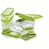 Genius Nicer Dicer Smart | 13 Teile | Gemüseschneider | Zwiebelschneider | Schneiden / Würfeln / Hobeln / Stifteln / Schälen / Aufbewahren | Mandoline | Multischneider | Gemüsehobel | Obstschneider | NEU