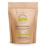 Anis-Fenchel-Kümmel Tee Bio 200g - Magen-Darm-Tee - Pimpinella anisum Cuminum Cyminum Foeniculum vulgare - Babytee - abgefülllt und kontrolliert in Deutschland - Biotiva
