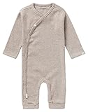 Noppies Unisex Baby U Playsuit LS Rib Nevis Kleinkind-Strampelanzug, Taupe Melange-P757, 56