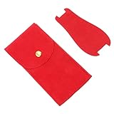 WESIEVYA 1Stk Uhrentasche aus Perlvlies Uhrenetui aus Flanell Uhren-Reiseetui Träger uhr set uhrenset Smartwatch schmuckkasten Aufbewahrungstasche für Uhren Aufbewahrungstasche ansehen rot