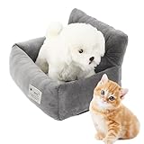 Vhjlfig Hundeautositz 53x42x29 cm Hundesitzerhöhung Stoff Bequemer, Ultraweicher Haustiersitz Mit Griff Hunde-Autobett Hunde-Sicherheits-Autositz Für Kleine Und Mittelgroße Haustiere