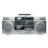 MUSE M-380GBS Retro Kassetten Boombox mit CD-Player, AUX und Bluetooth, Smartphone kompatibel, Kassettenrekorder Cooles Vintage Design