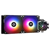 THERMALRIGHT AQUA ELITE 240 V3 Flüssig-CPU-Kühler, Doppel-PWM-ARGB-Lüfter mit S-FDB-Lagern, effiziente PWM-gesteuerte Pumpe, für AMD/AM4/AM5, Intel LGA1150/1151/1200/2011/1700, 120mm, 2.5cm, Desktop