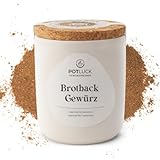 POTLUCK | Brotback Gewürz | Gewürzzubereitung im Keramiktopf | 50g | Vegan, glutenfrei und mit natürlichen Inhaltsstoffen