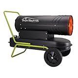 TroniTechnik® Heizkanone Dieselheizgebläse Dieselheizer 20kW Diesel betriebener Heißluftgenerator Heizgerät Bauheizer Heizer mit 19l Tank, Digitale Temperaturanzeige, Überhitzungsschutz, mit Rädern