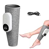 3-in-1 Wadenmassagegerät, Kabellos Beinmassagegerät mit Luftkompression 3 Intensitäten und 3 Modi, Heißdruckmassagegeräts für müde und angespannte Beine zur Muskelentspannung, Grau(1er)