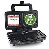 Emerio XXL Sandwichtoaster für alle Toastgrößen geeignet, BPA frei, große Muschelform, leicht zu reinigen, Käse läuft nicht aus, PREIS-/LEISTUNGSSIEGER Haus & Garten Test 03/2019, 900 Watt