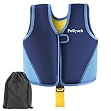 Petiyark Verstellbare Schwimmweste Kinder, Neopren Schwimmhilfe für Kinder, Leicht und komfortabel, Schwimmtraining Unterstützen, Geeignet für Jungen und Mädchen im Alter von 3-6 Jahren - Blau, M