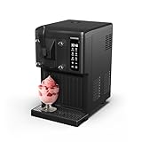 Klarstein Eismaschine Softeismaschine 1,5 L Mit Selbstreinigung, 5 L Kapazität, Keep-Cool-Funktion, Touch-Display - Milchschake- & Smoothie-Maker, Abnehmbarer Dispenser, Schwarz