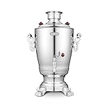 Elektrischer Samowar 'Tula' 3,2 Liter Teekocher Samovar Warmwasserbereiter Edelstahl
