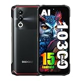 DOOGEE Blade 20 Android 15 Outdoor Handy Ohne Vertrag 4G,10300mAh 18W, 20GB+128GB(2TB) 15.8 mm ultradünn Outdoor Smartphone,16MP Kamera,6.6'' HD+ IPS Punch Display,3 Card Slots/IP68/NFC (Schwarz)