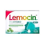 Lemocin ProHYDRO Lutschtabletten mit Limette-Menthol-Geschmack für Hals und Rachen - für Erwachsene und Kinder ab 4 Jahren - mit Vitamin C, Biotin und Eibischwurzelextrakt - 1 x 20 Stück